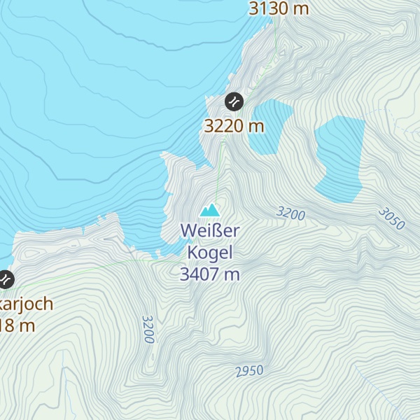 Map of Weißer Kogel