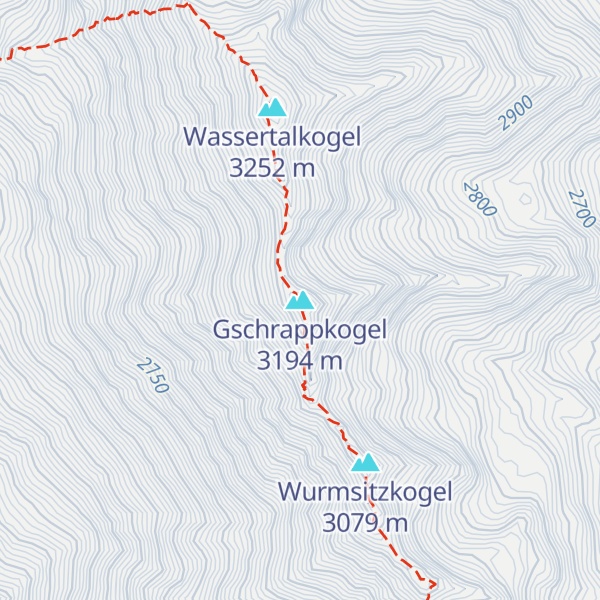 Map of Gschrappkogel