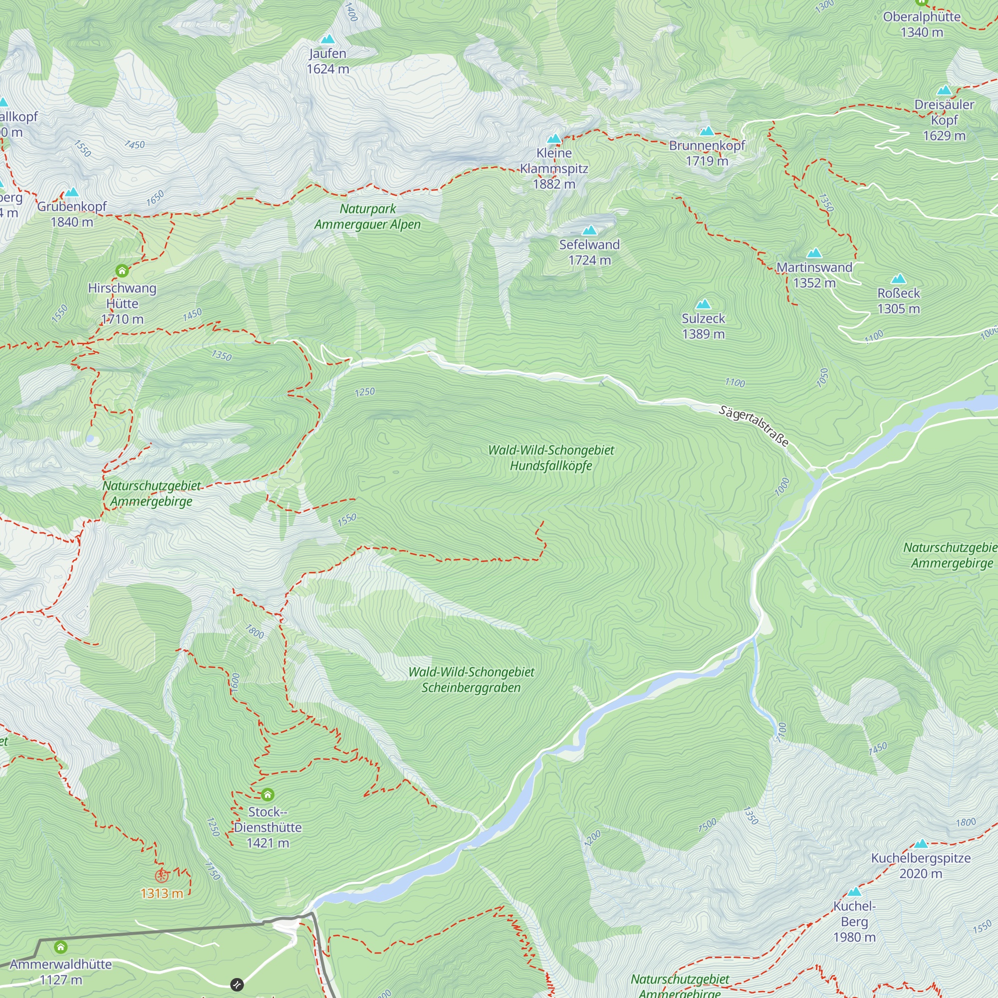 Kaltwasserhütte map