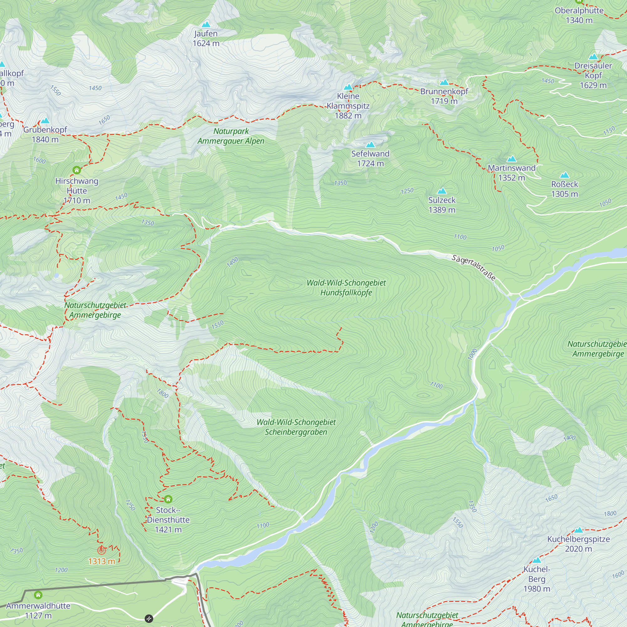 Kaltwasserhütte map