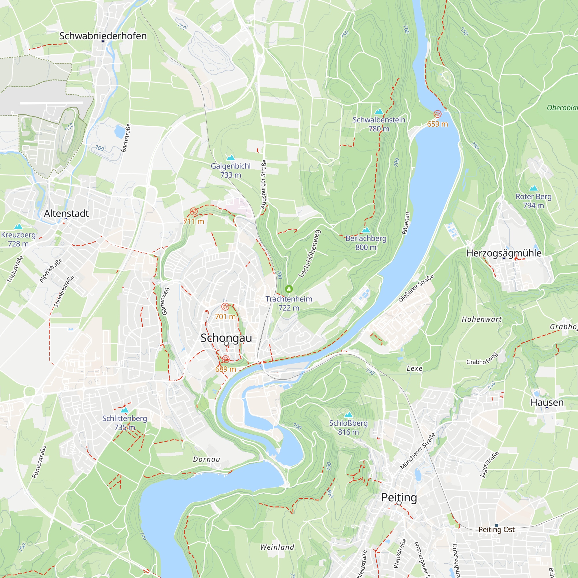 Trachtenheim map