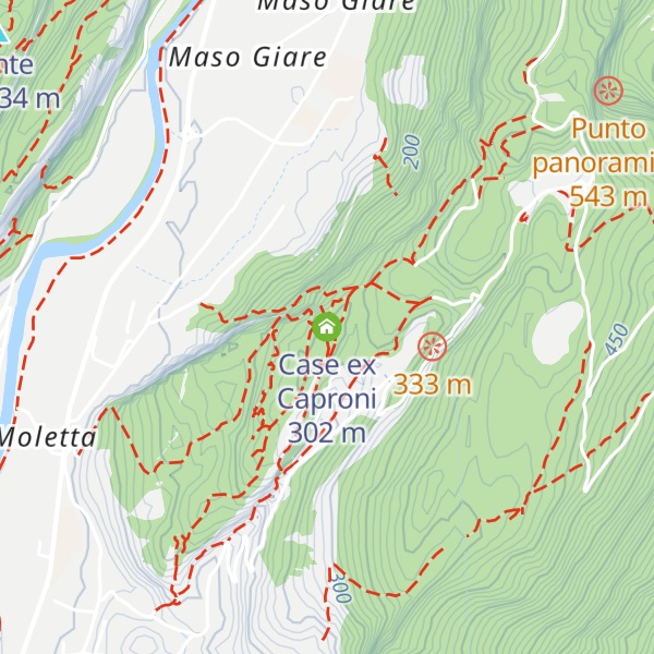 Map of Case ex Caproni