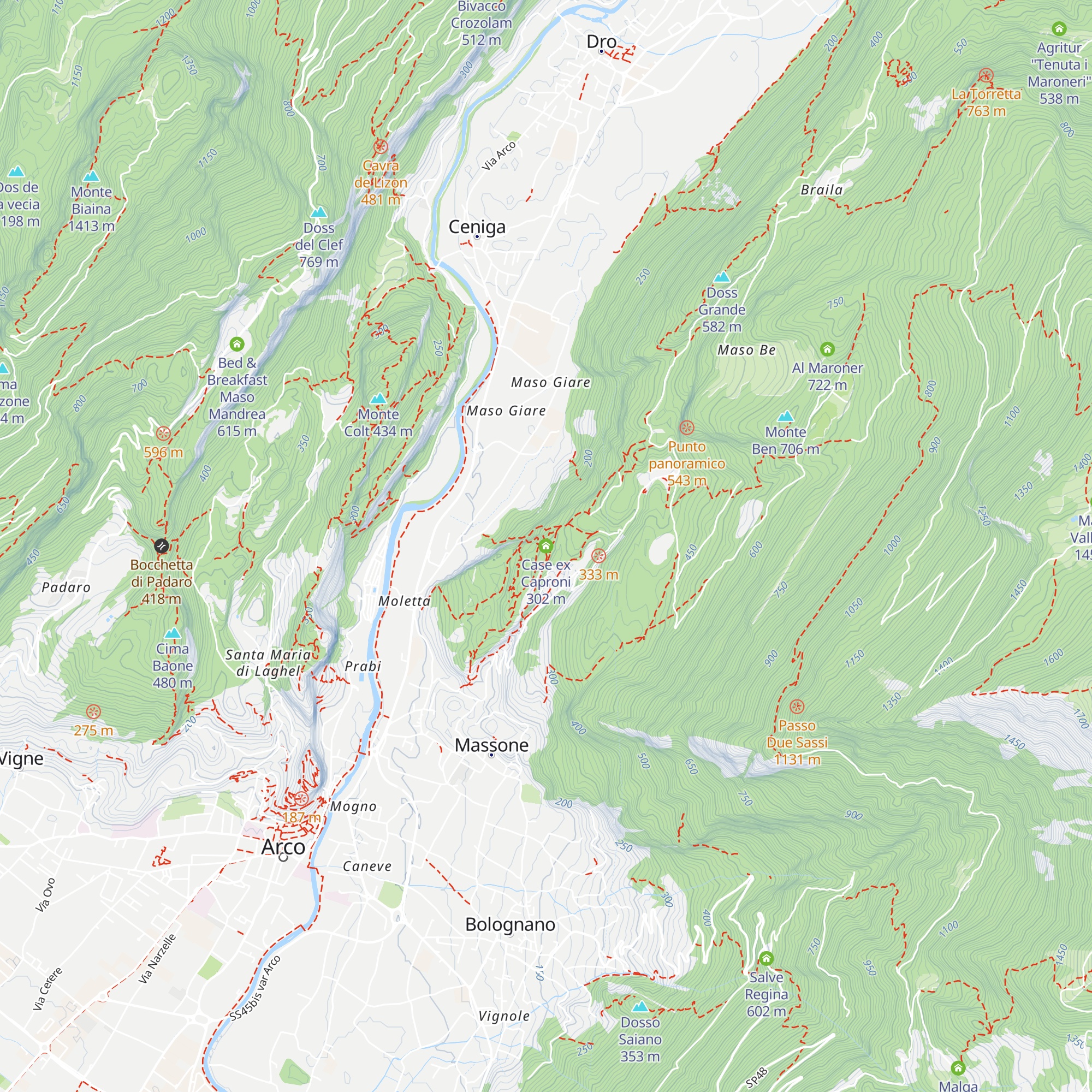Case ex Caproni map