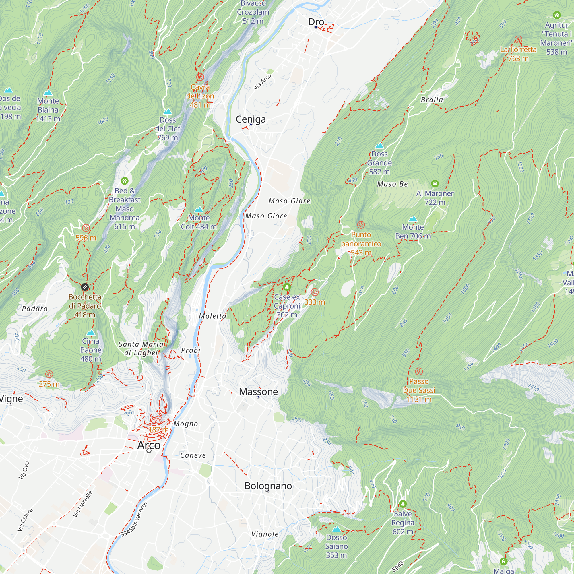 Case ex Caproni map