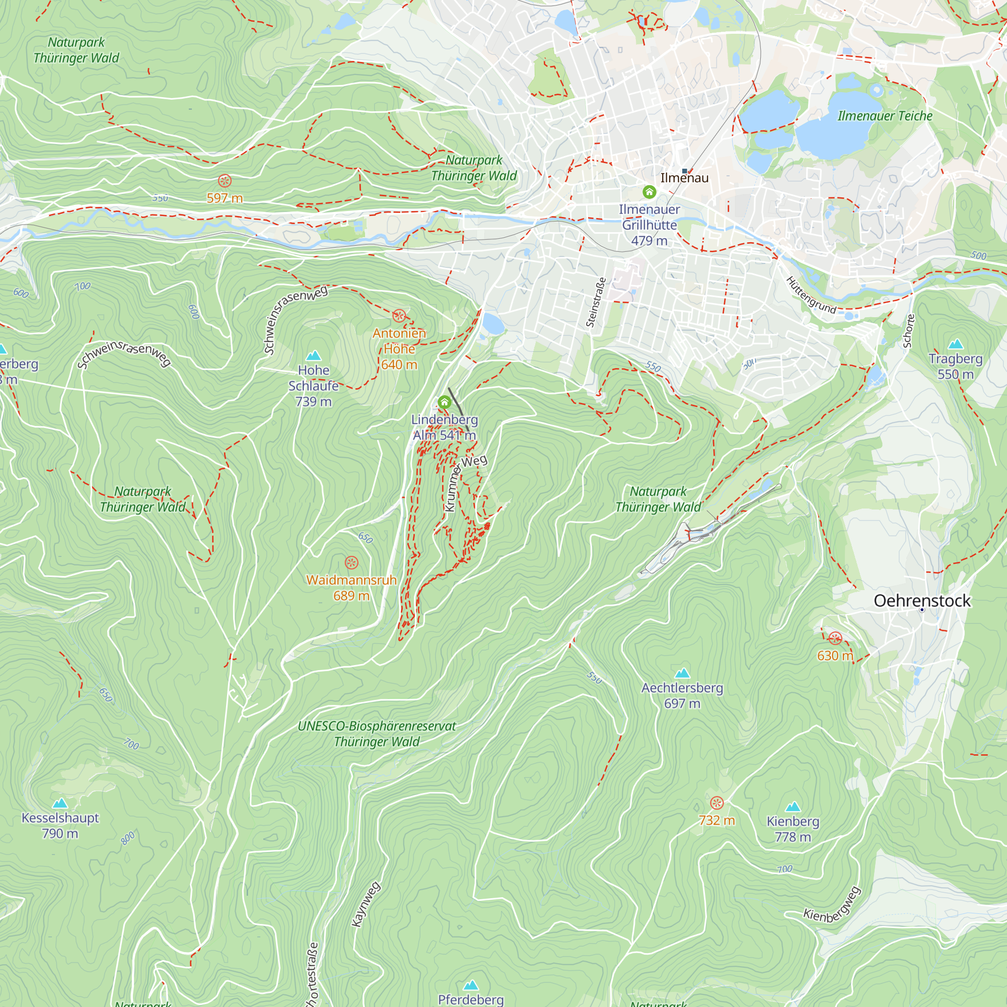 Bobhütte map