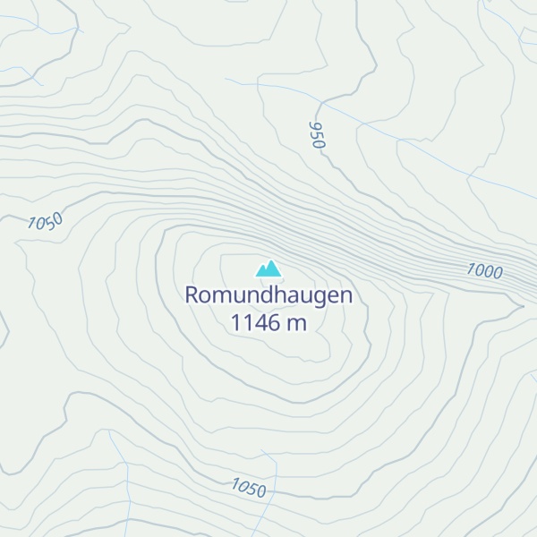Map of Romundhaugen