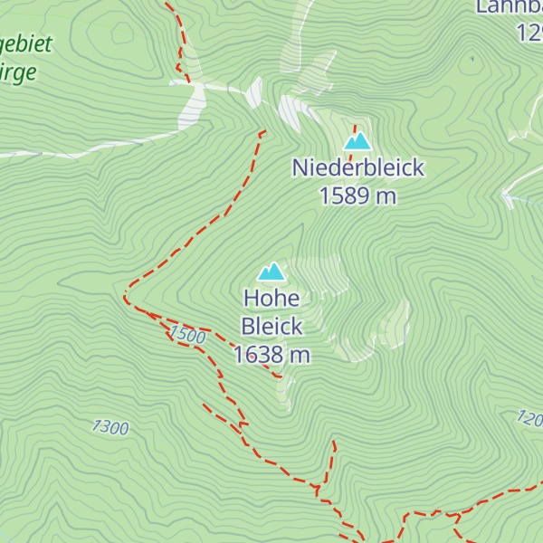 Map of Hohe Bleick