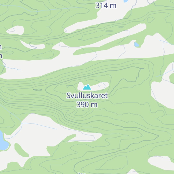 Map of Svulluskaret