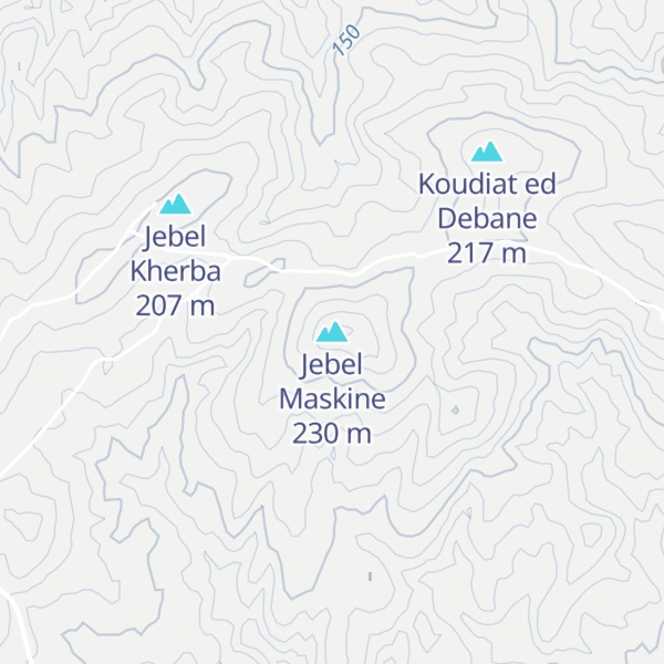 Map of Jebel Maskine