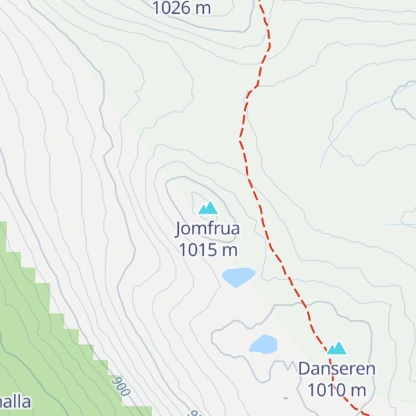Map of Jomfrua