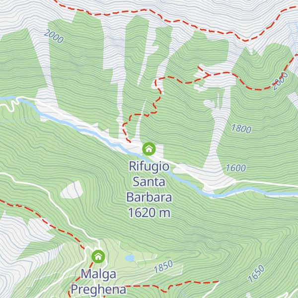 Map of Rifugio Santa Barbara