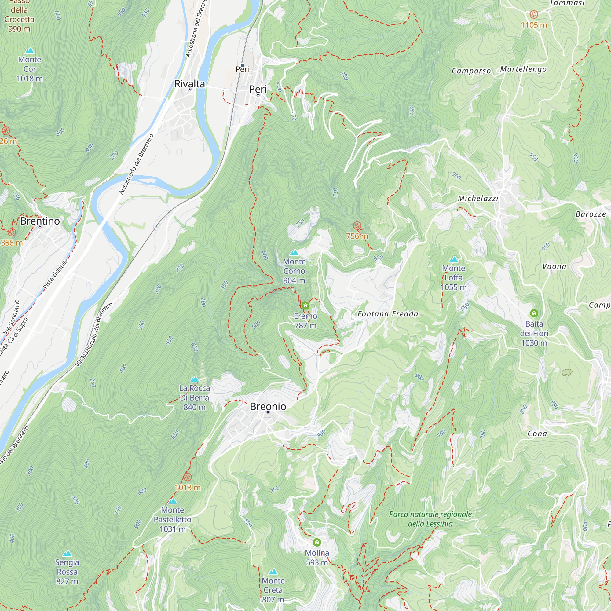 Eremo map