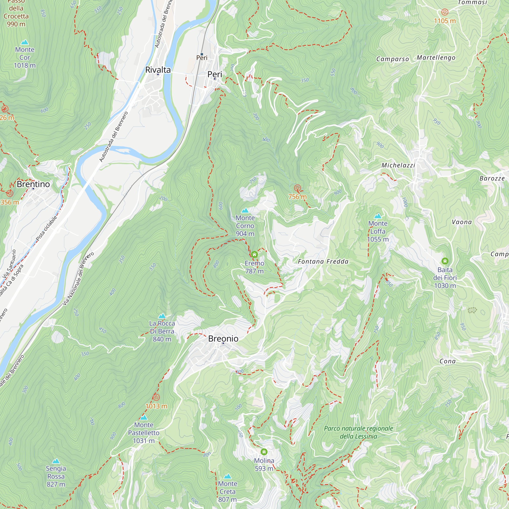 Eremo map