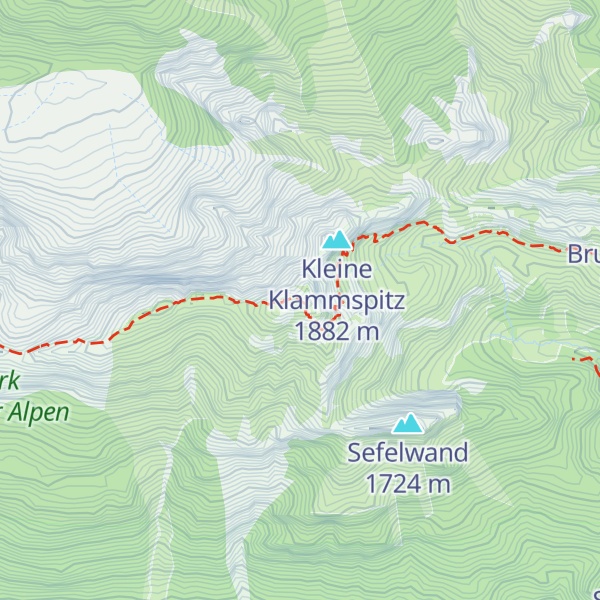 Map of Große Klammspitz