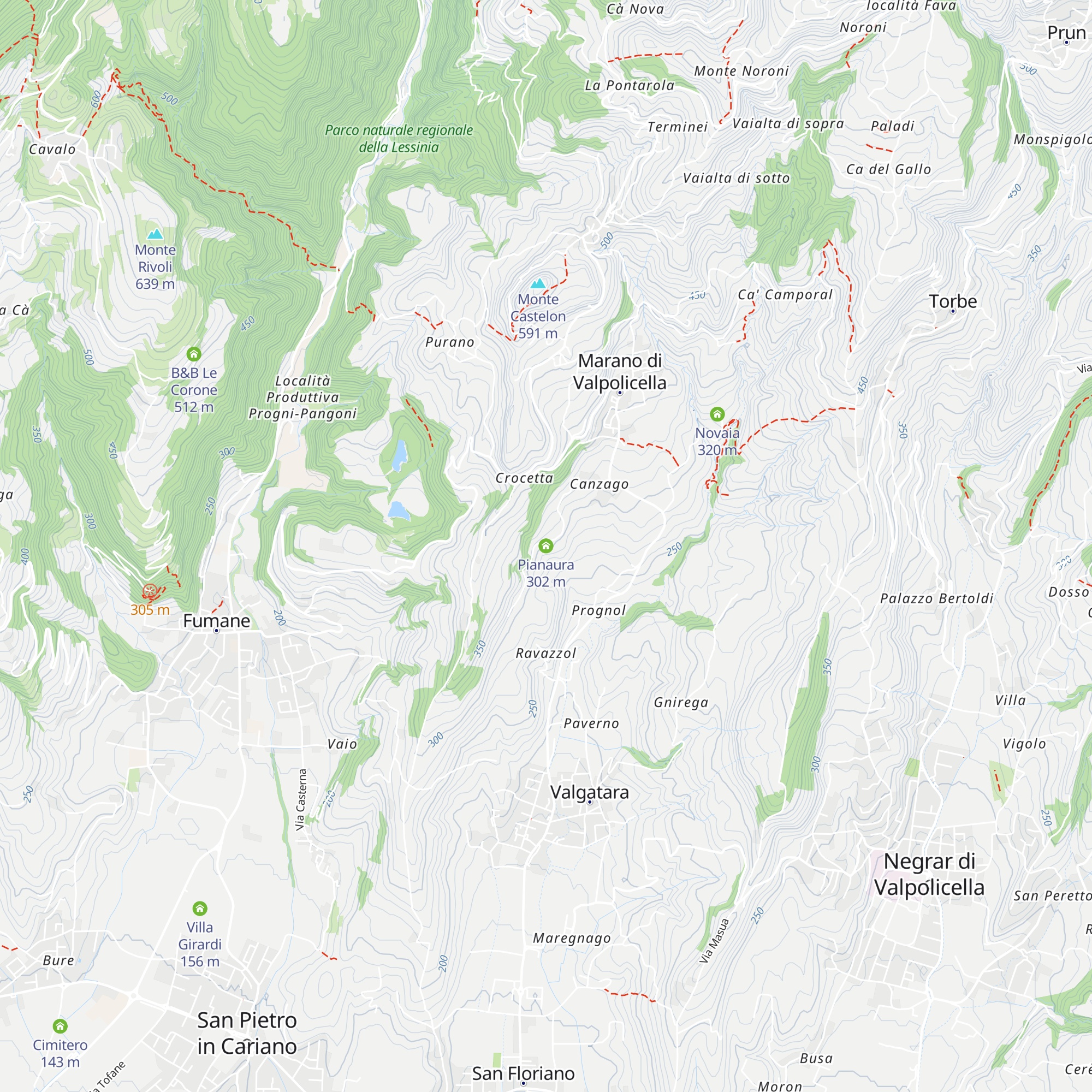 Pianaura map