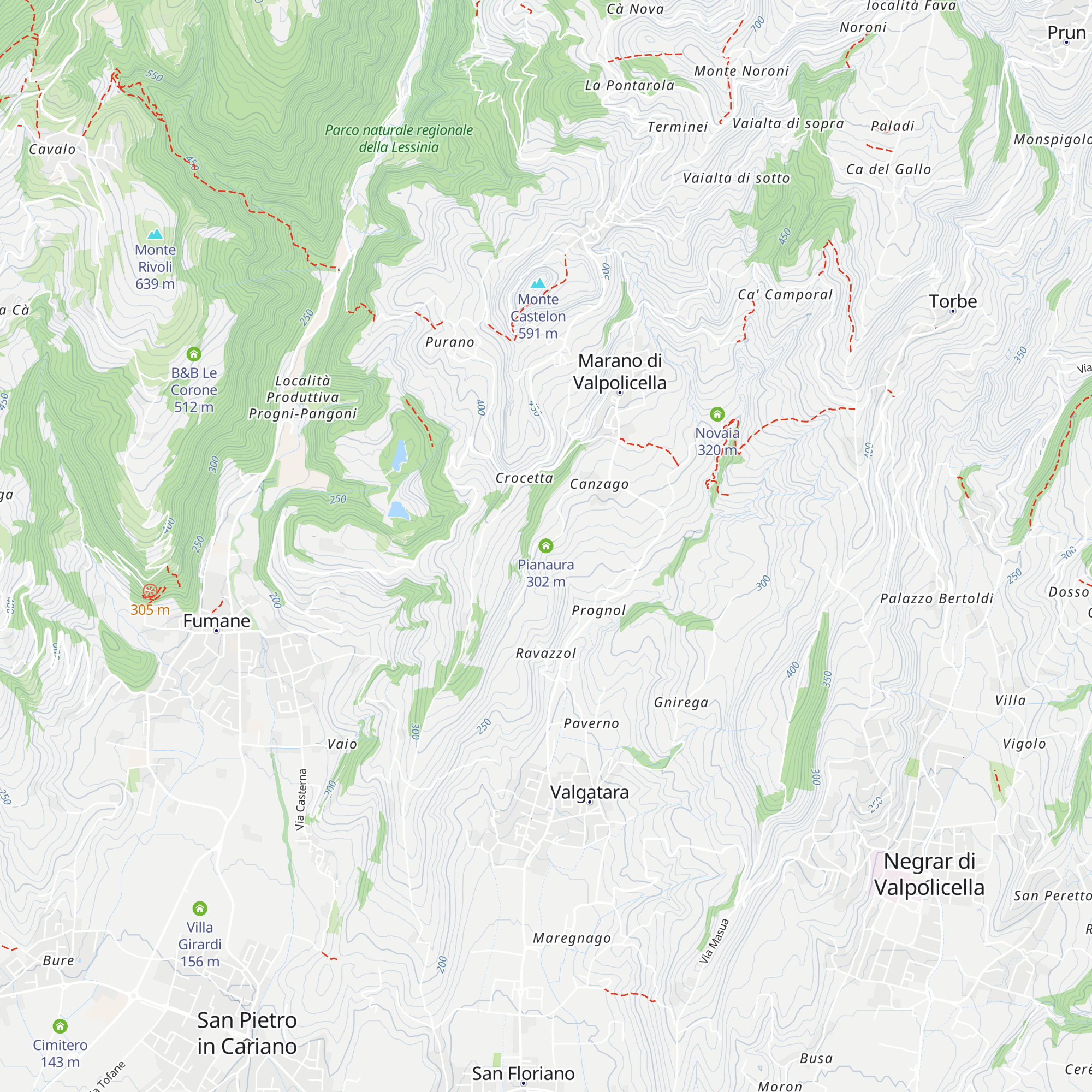 Pianaura map