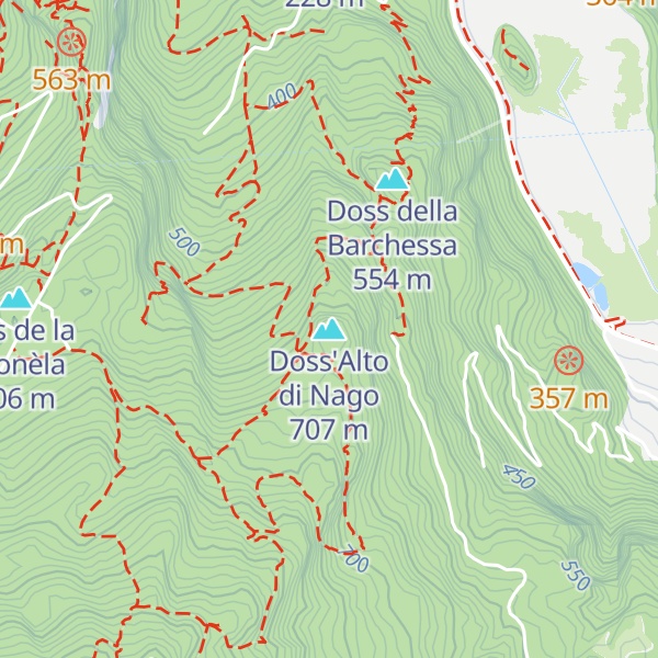 Map of Doss'Alto di Nago