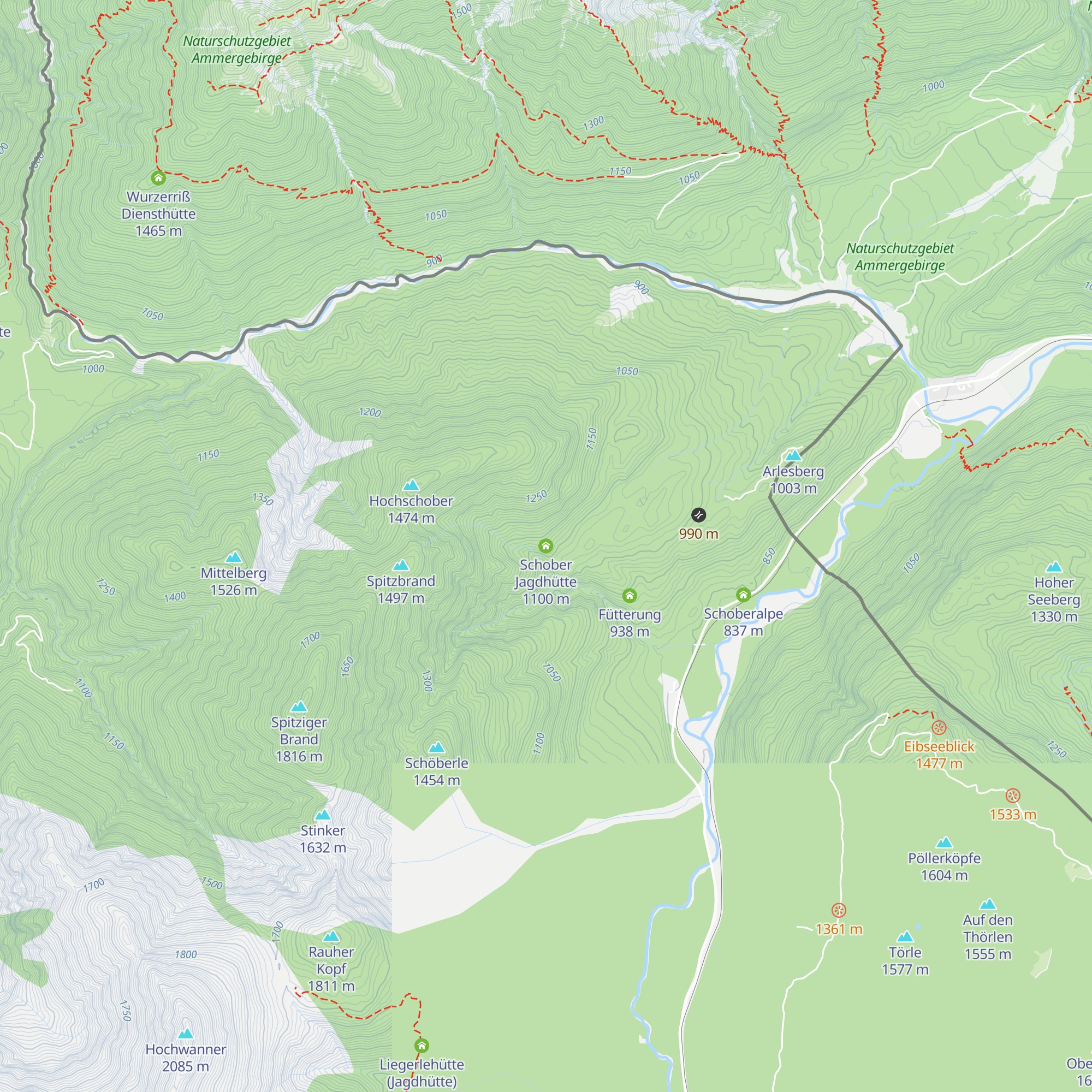 Schober Jagdhütte map