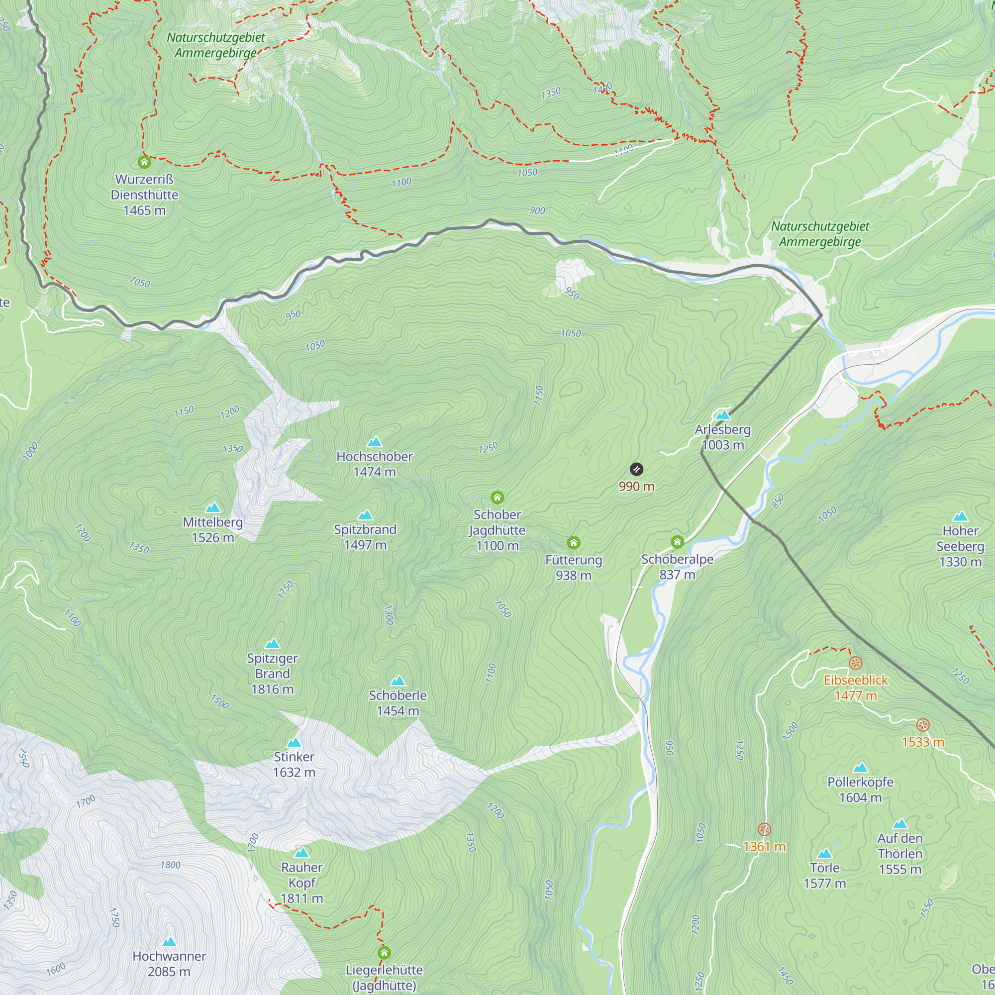 Schober Jagdhütte map