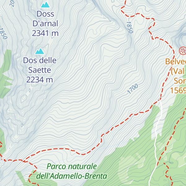Map of Monte Prada