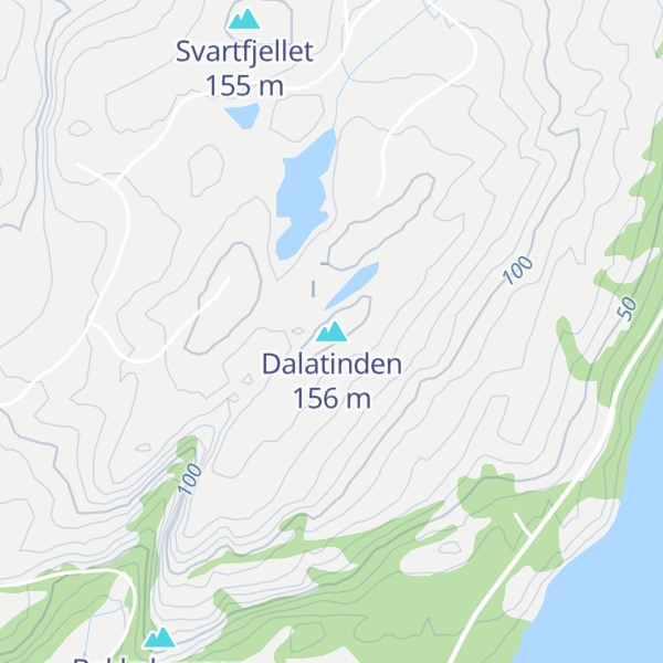 Map of Dalatinden