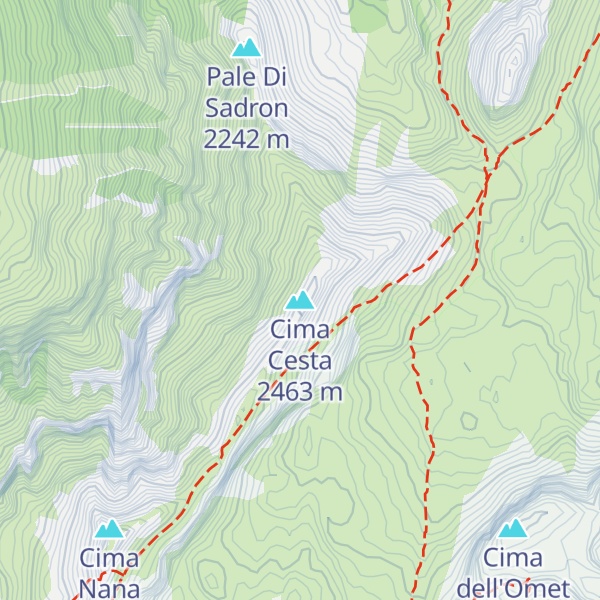 Map of Cima Cesta