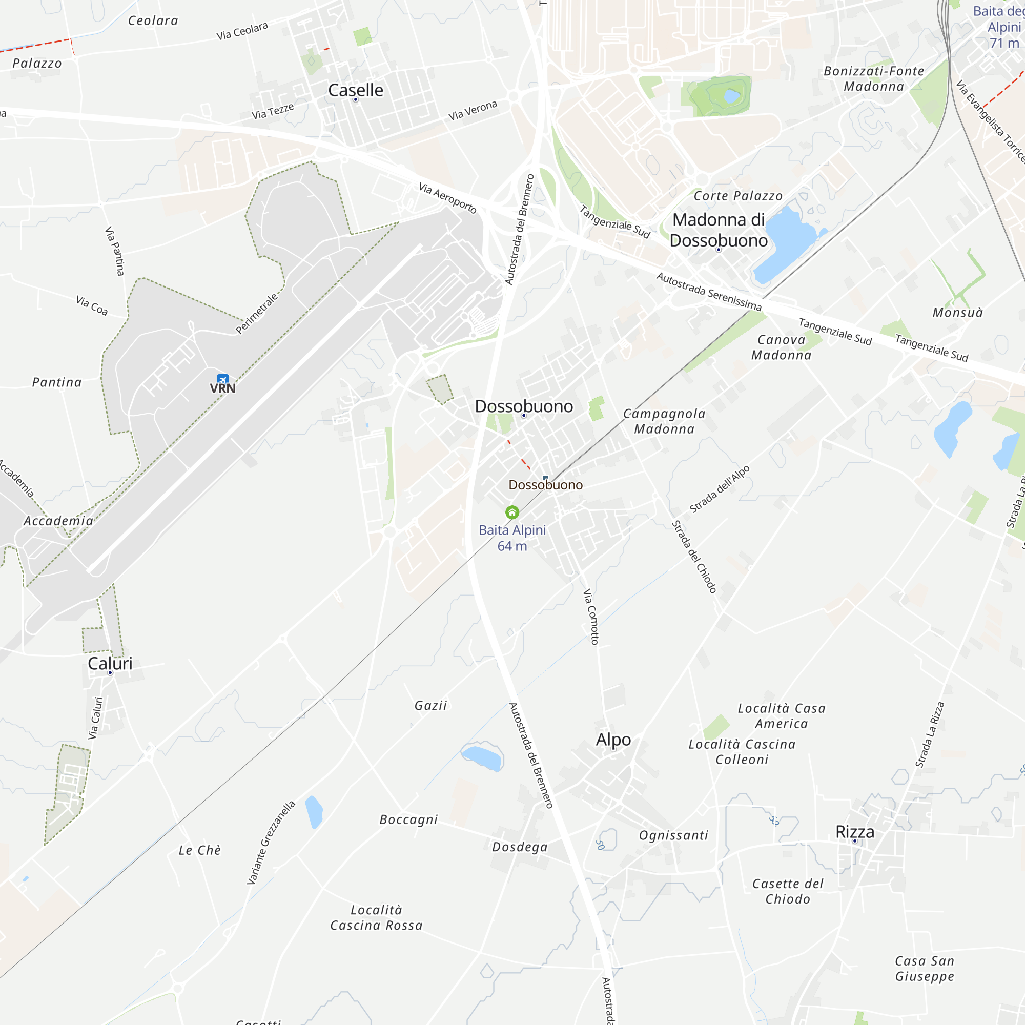 Baita Alpini map