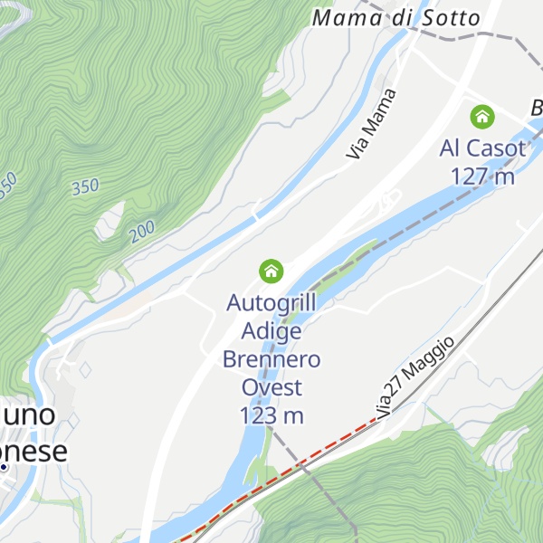 Map of Autogrill Adige Brennero Ovest