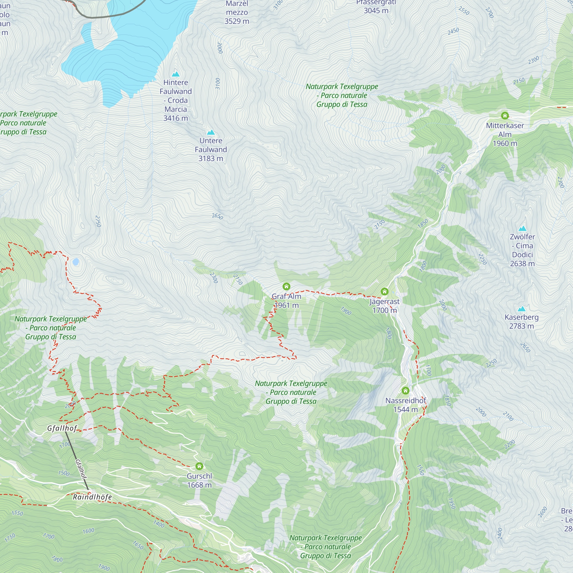 Graf Alm map