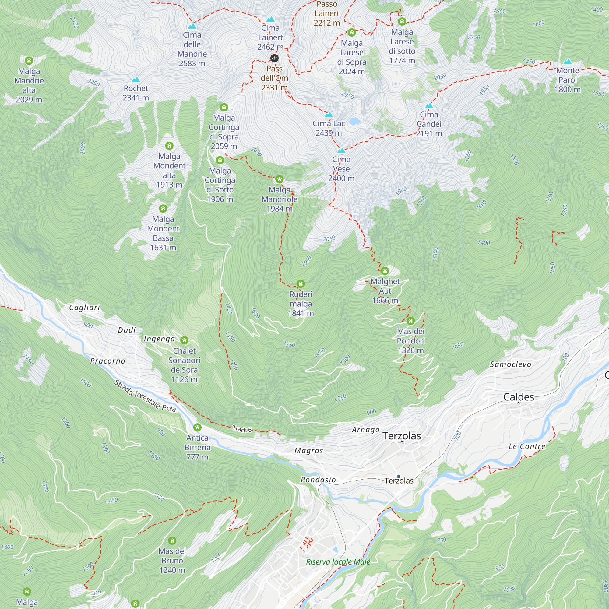 Malghetto di Arnago map