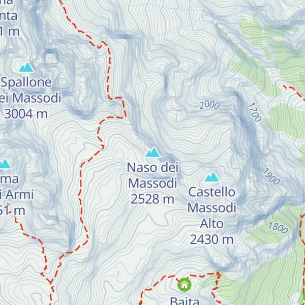Map of Naso dei Massodi