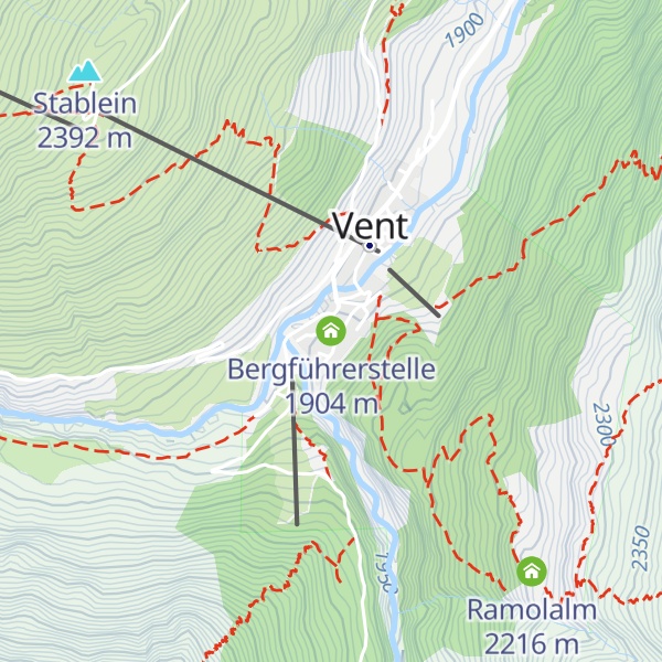 Map of Bergführerstelle