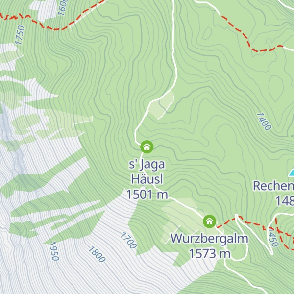 Map of s' Jaga Häusl