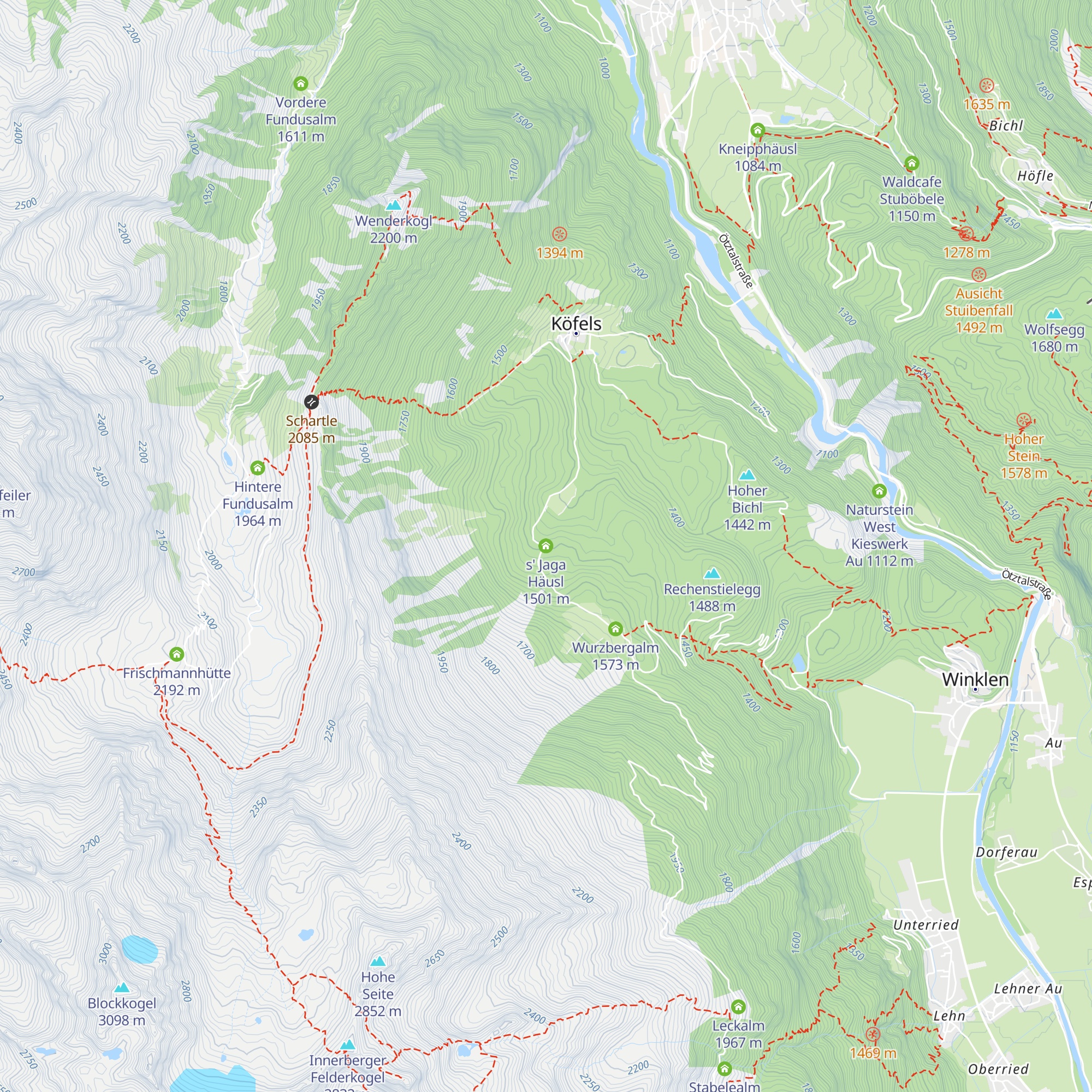 s' Jaga Häusl map