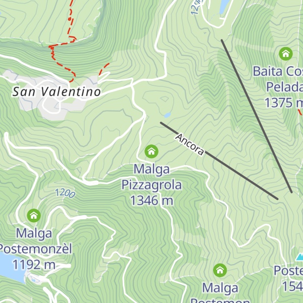 Map of Malga Pizzagrola