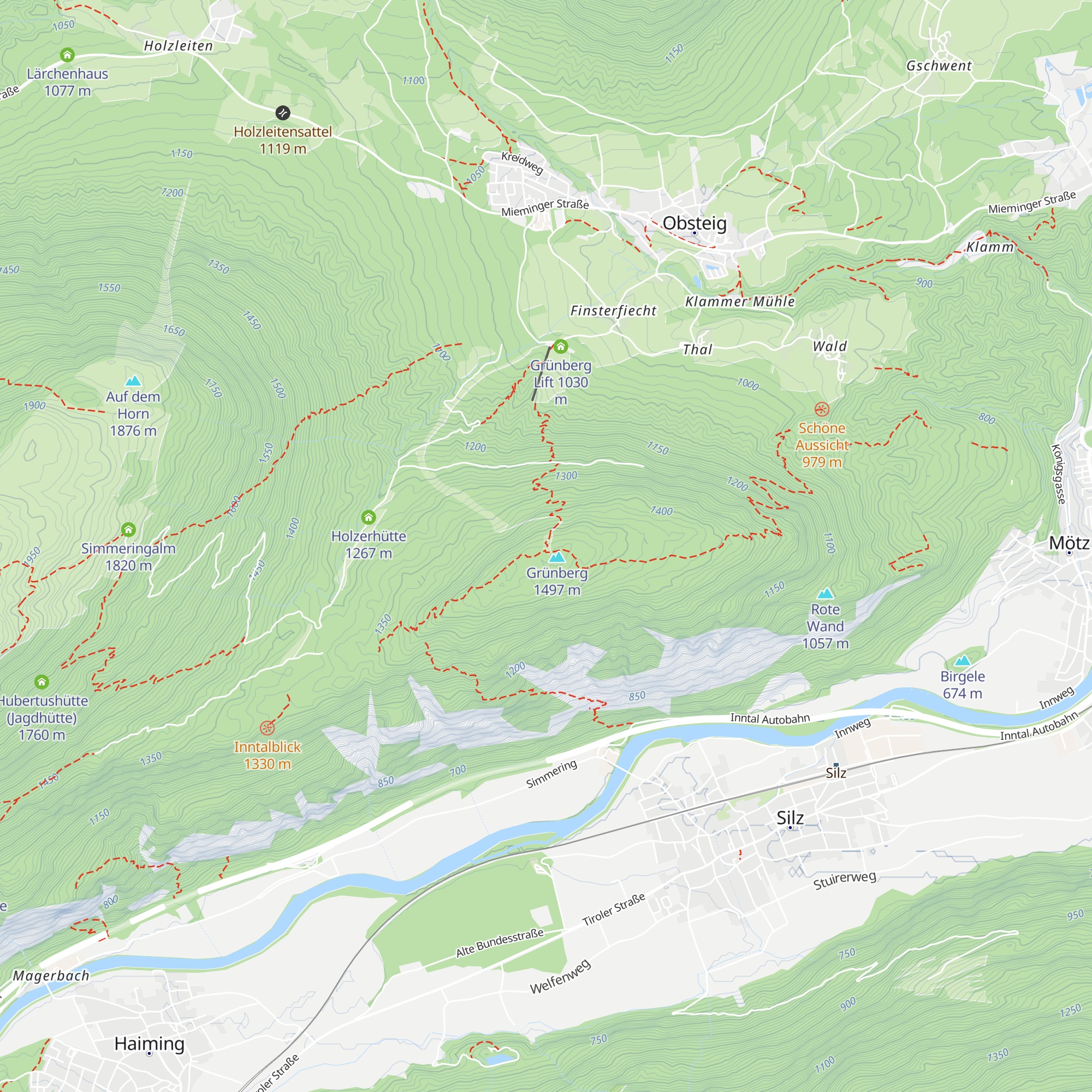 Schiliftstation map