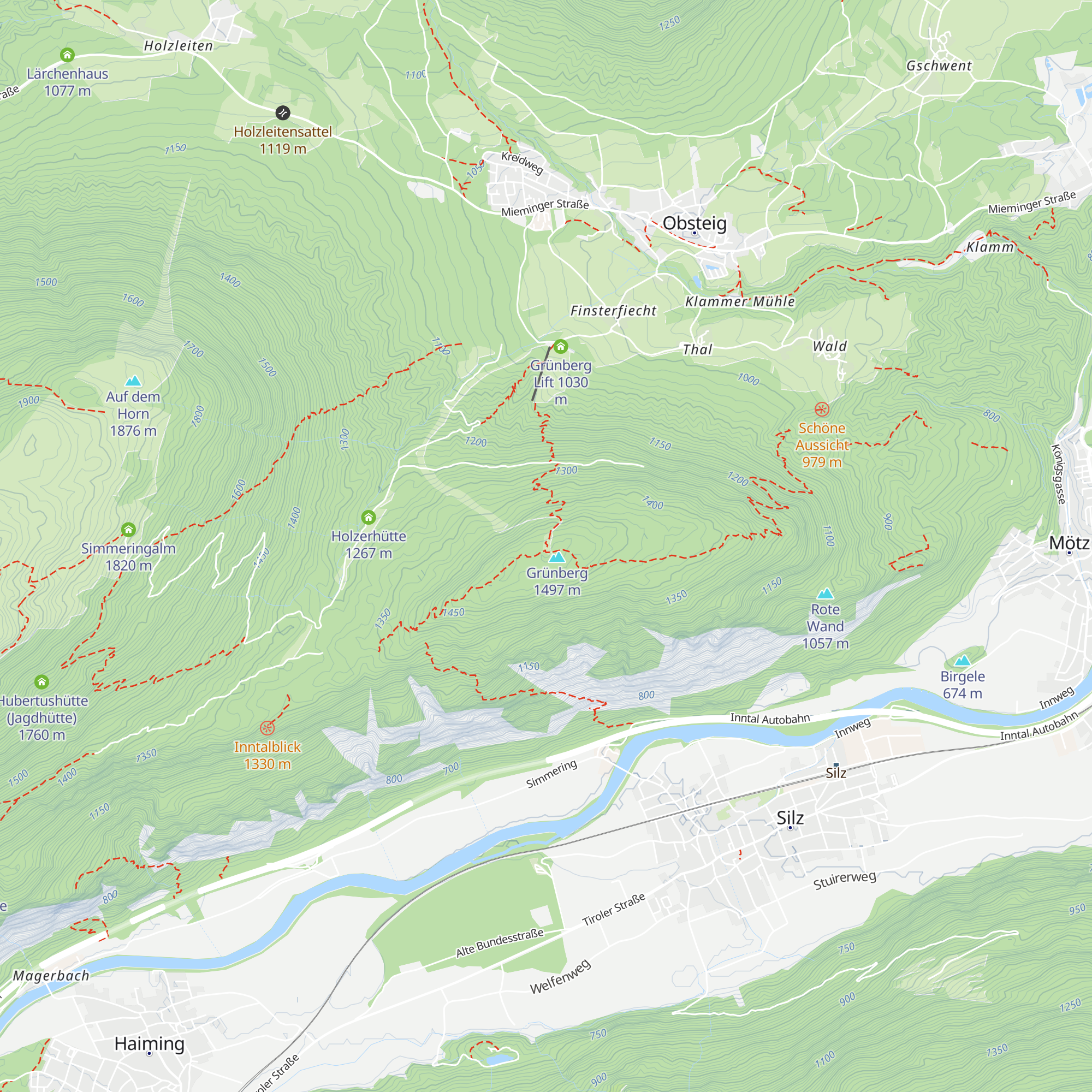 Schiliftstation map