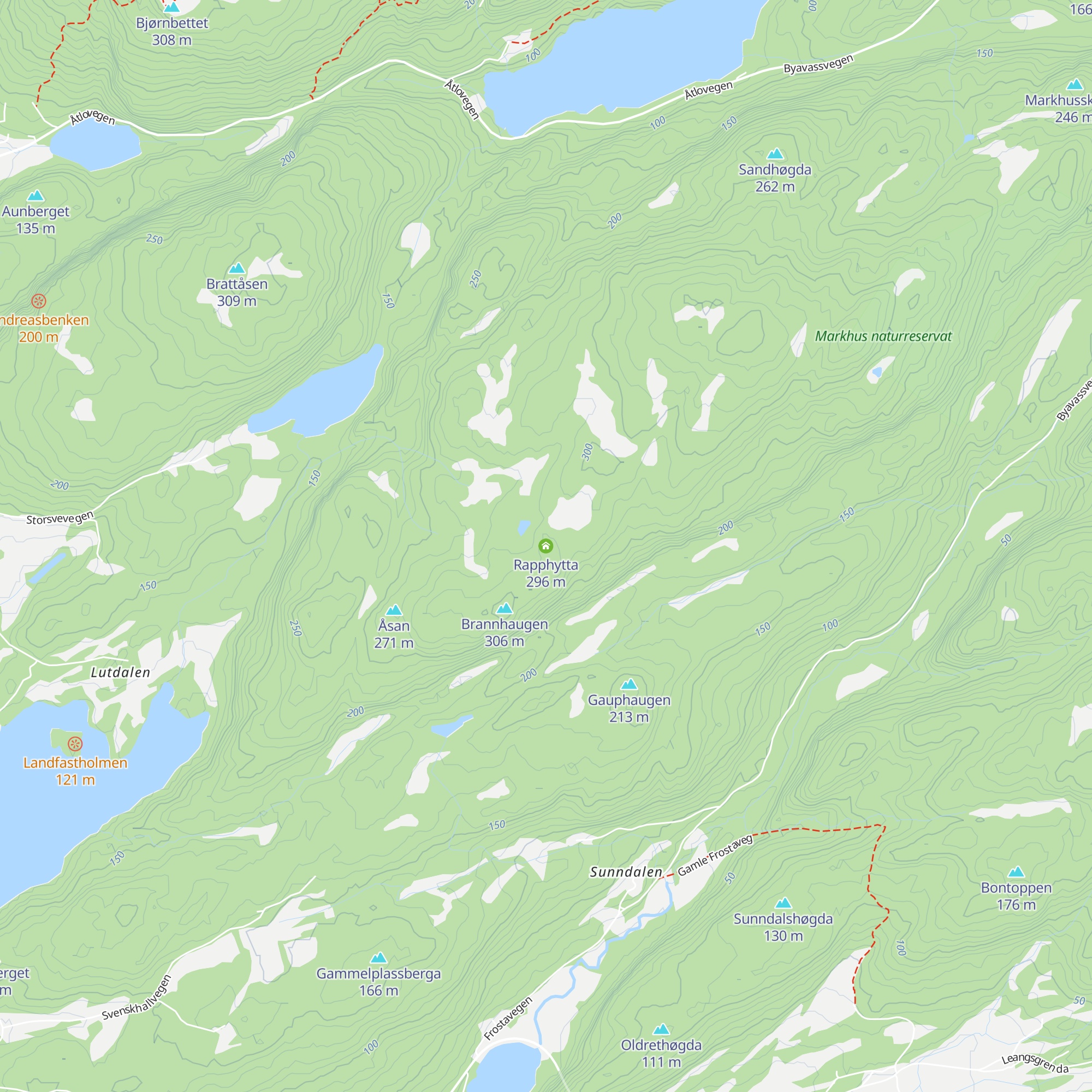 Rapphytta map