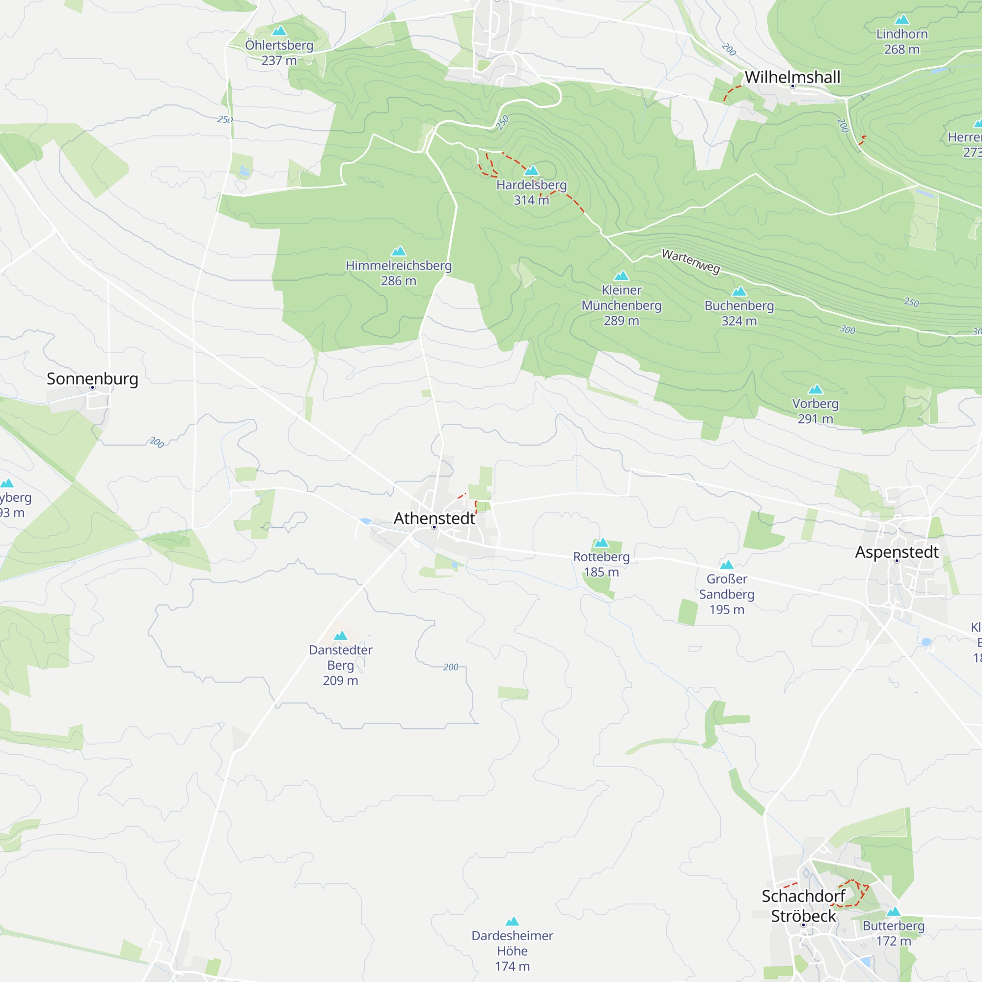 Schutzhütte Athenstedt map