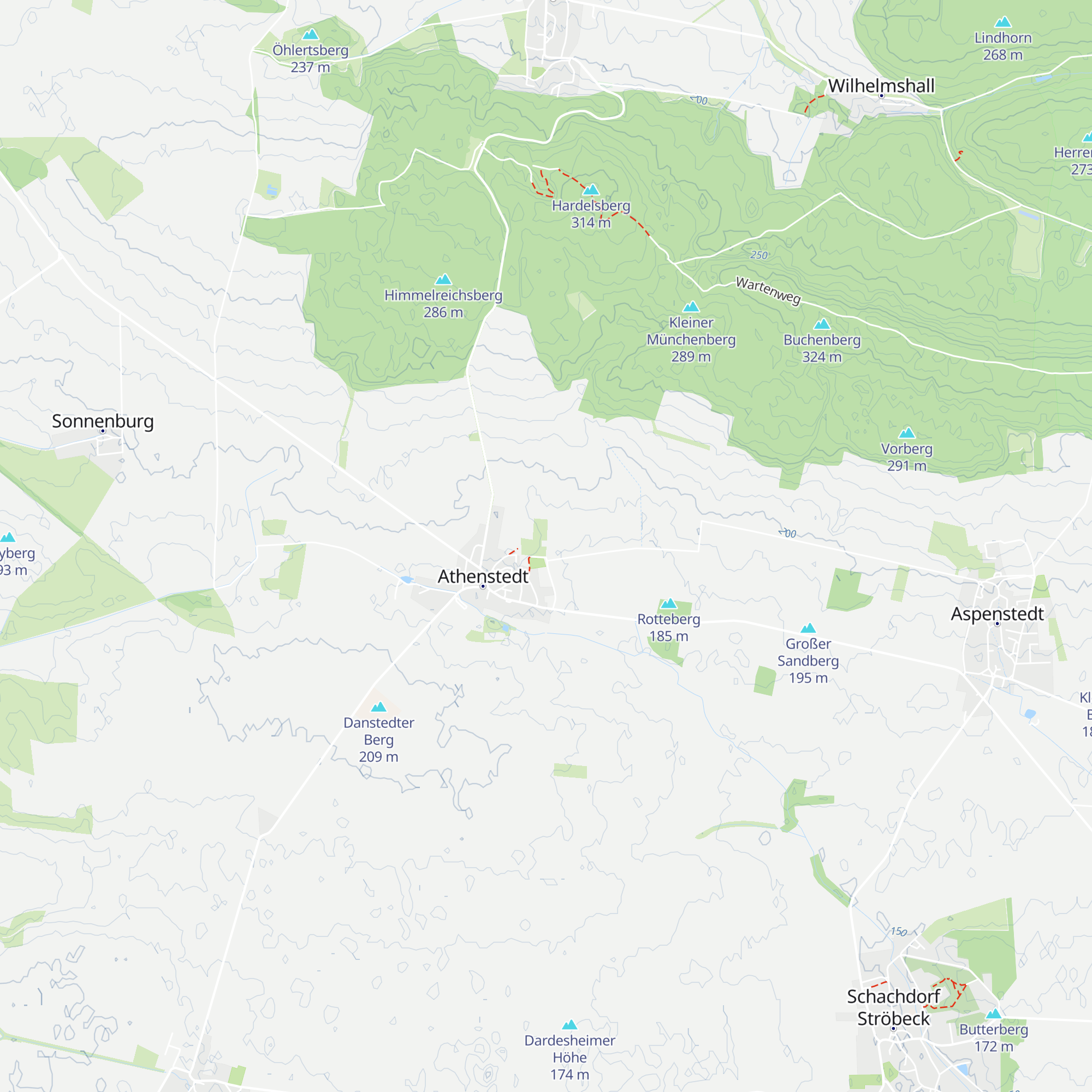 Schutzhütte Athenstedt map