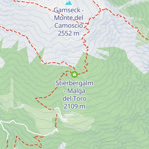 Map of Stierbergalm - Malga del Toro