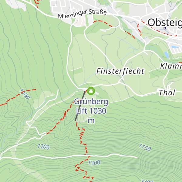 Map of Grünberg Lift