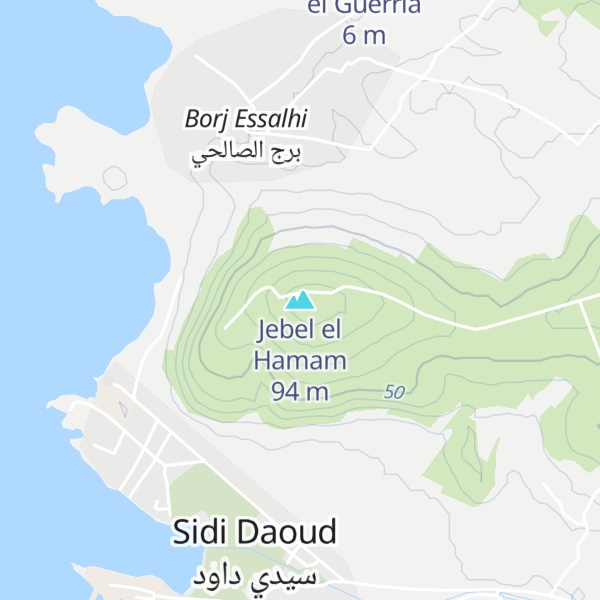 Map of Jebel el Hamam