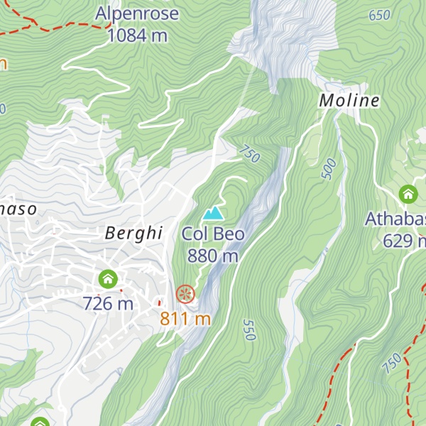 Map of Col Beo