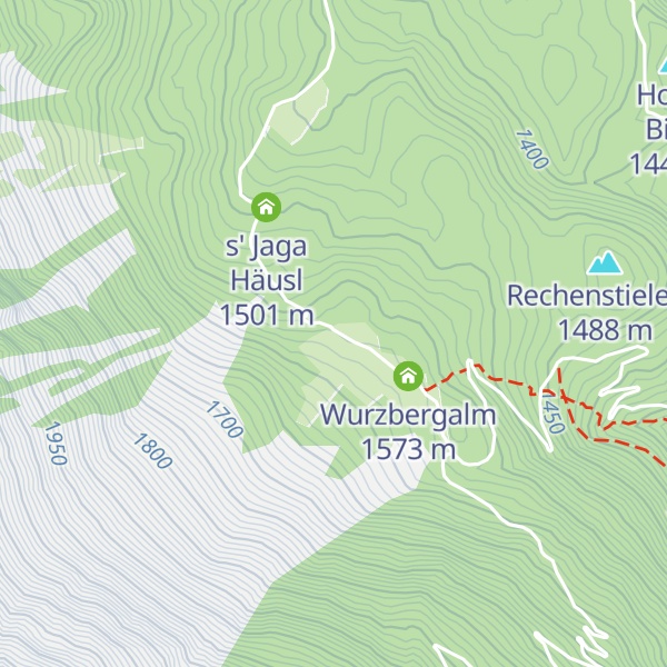 Map of Agnes und Erich's Hütte