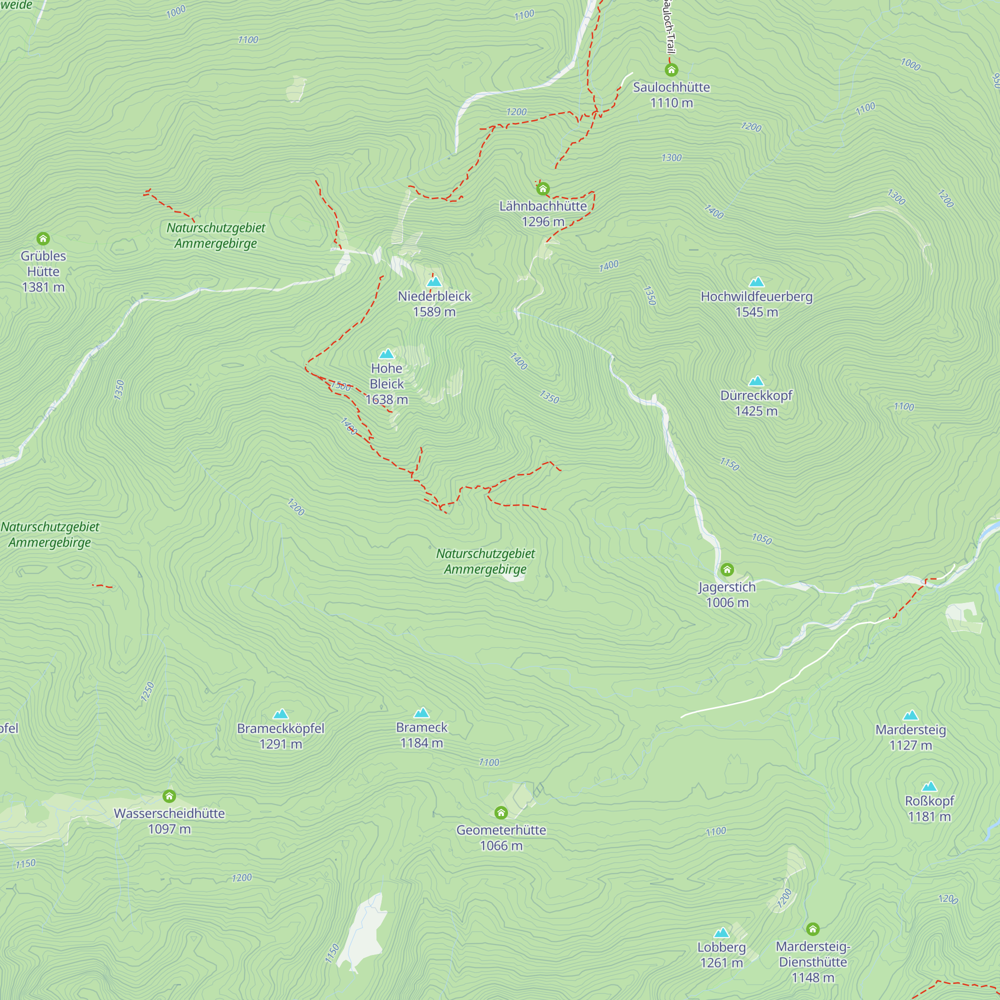 Klügerl-Hütte map