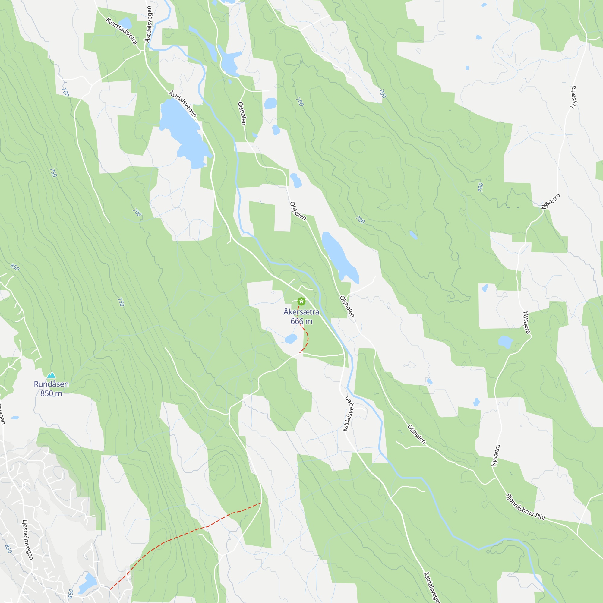 Åkersætra map
