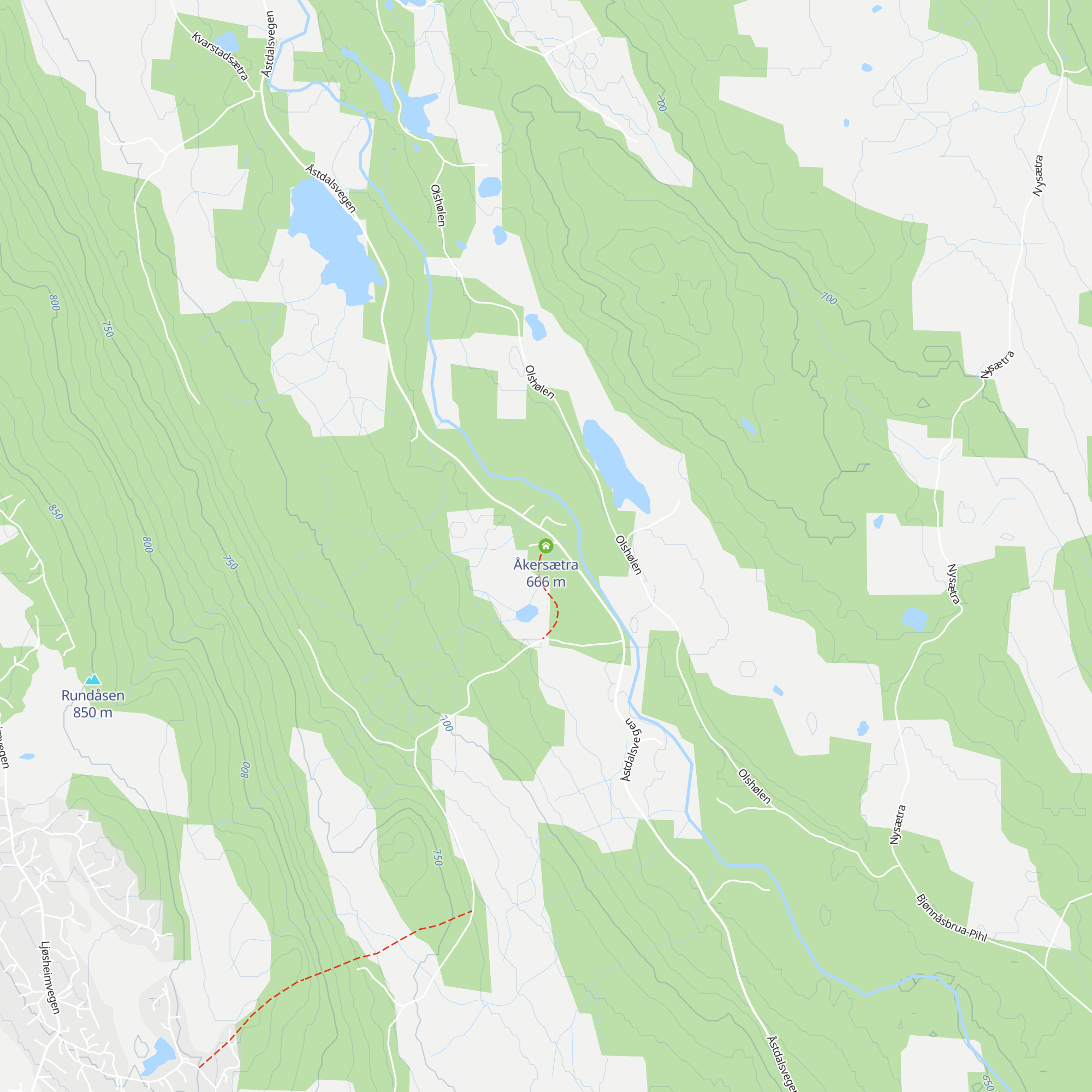 Åkersætra map
