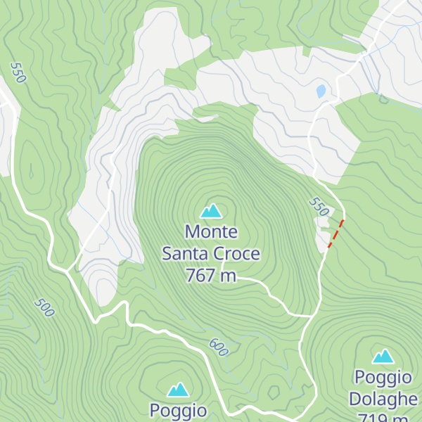 Map of Monte Santa Croce