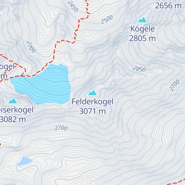 Map of Felderkogel
